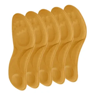 5 Pairs of Constant Temperature Heated Insoles Memory Foam Arch Support Shoe Pads