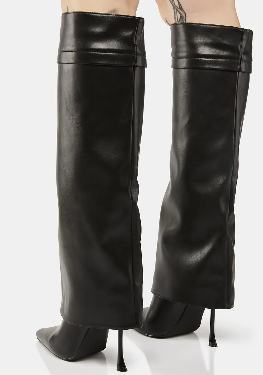 Abner Stiletto Foldover Boots