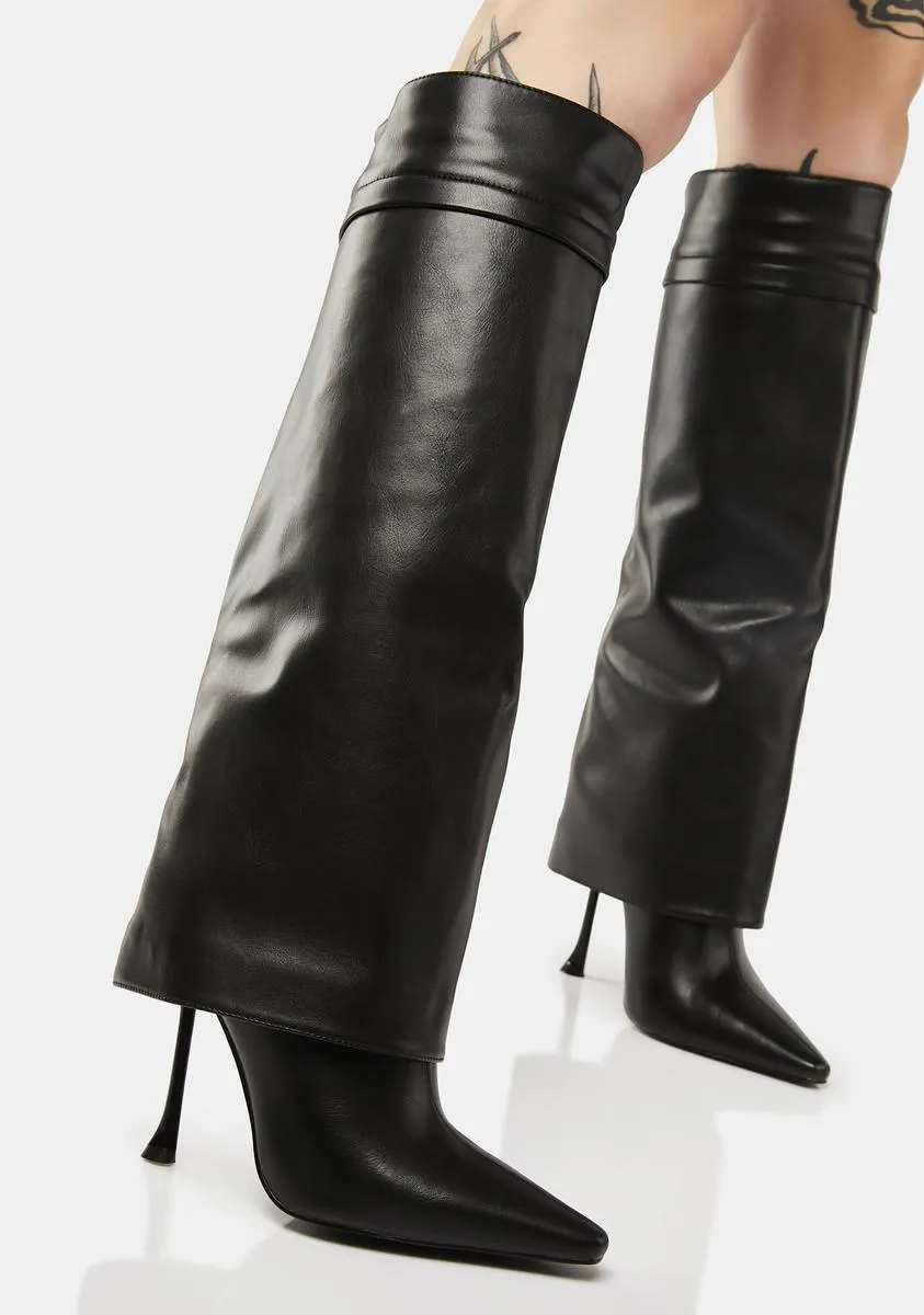Abner Stiletto Foldover Boots