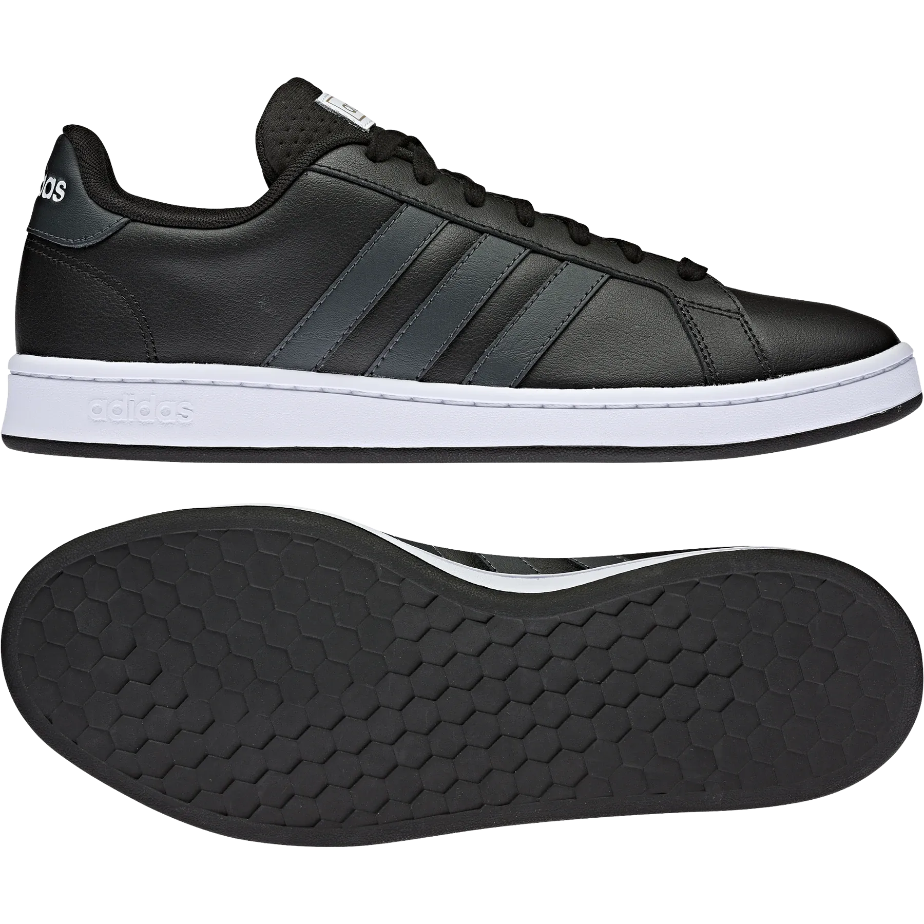 Adidas Unisex Grand Court Black / Carbon / MaGold (GY3623) - GY - R2L13