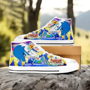 Adventure Time Finn and Jake Shoes High Top Sneakers for Kids and Adults
