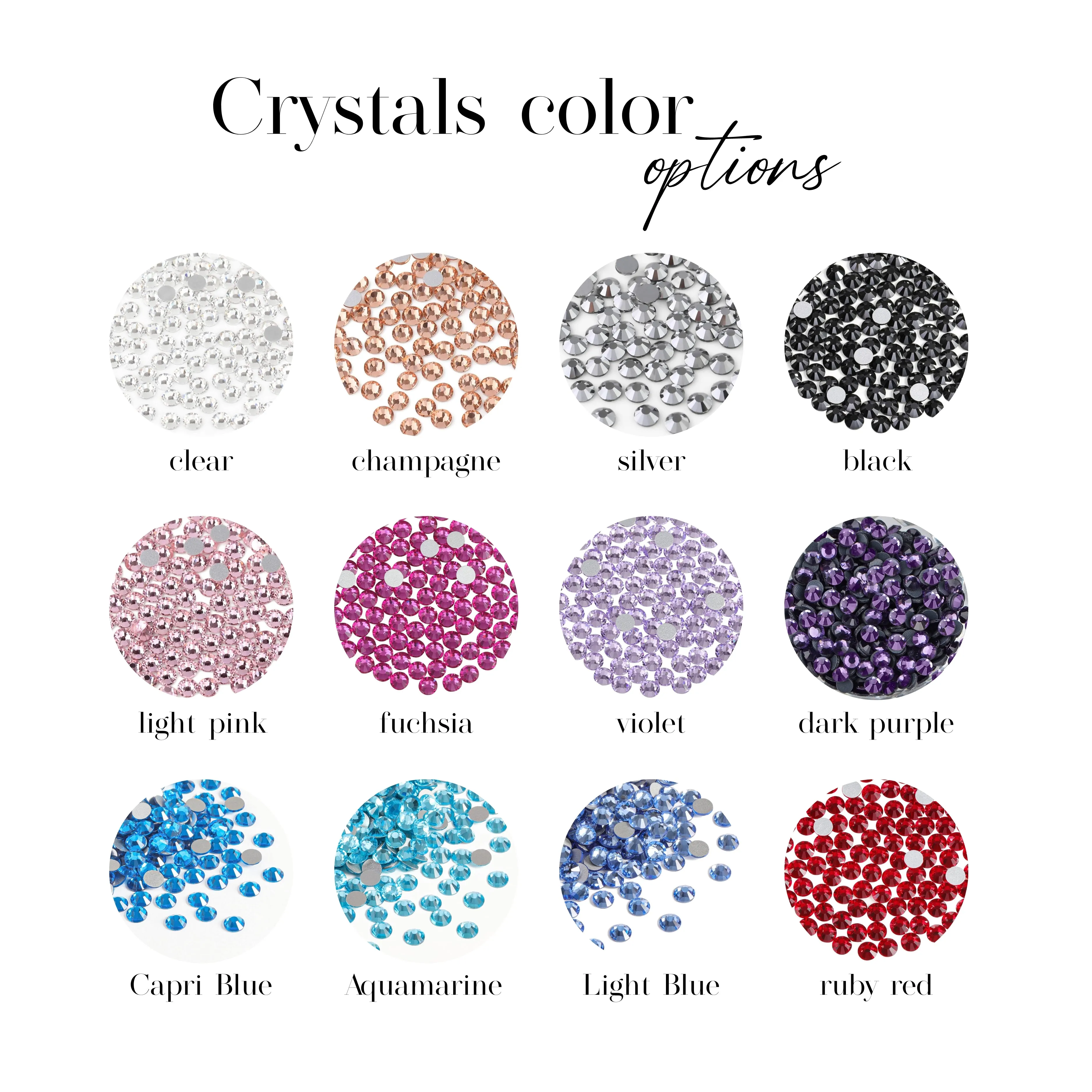 AF1 Crystals "Your Color"