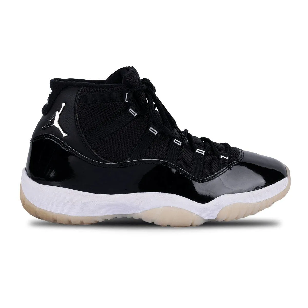 Air Jordan 11 Retro Jubilee 25Th Anniversary High-Top Sneakers Leather Black Colour For Men