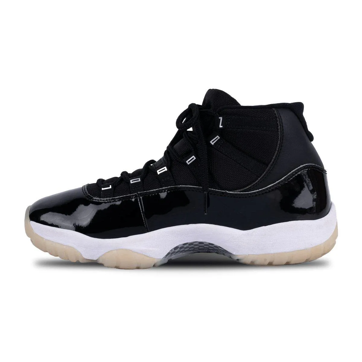 Air Jordan 11 Retro Jubilee 25Th Anniversary High-Top Sneakers Leather Black Colour For Men