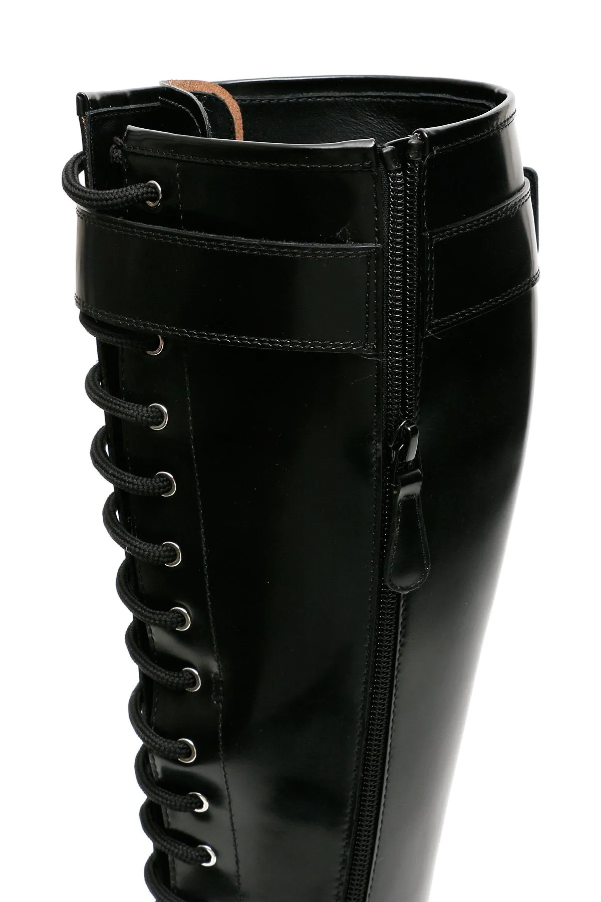 Alexander McQueen Buckle Detail Knee High Boots