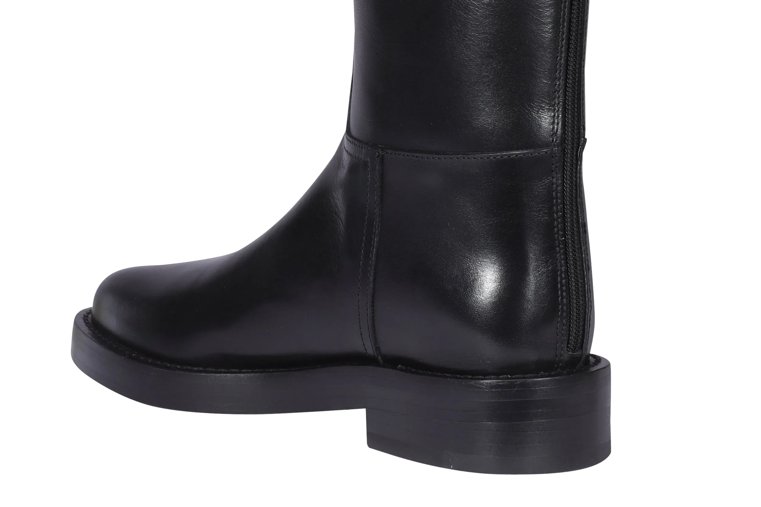 Ann Demeulemeester Bukcle-Detailed Knee-High Boots