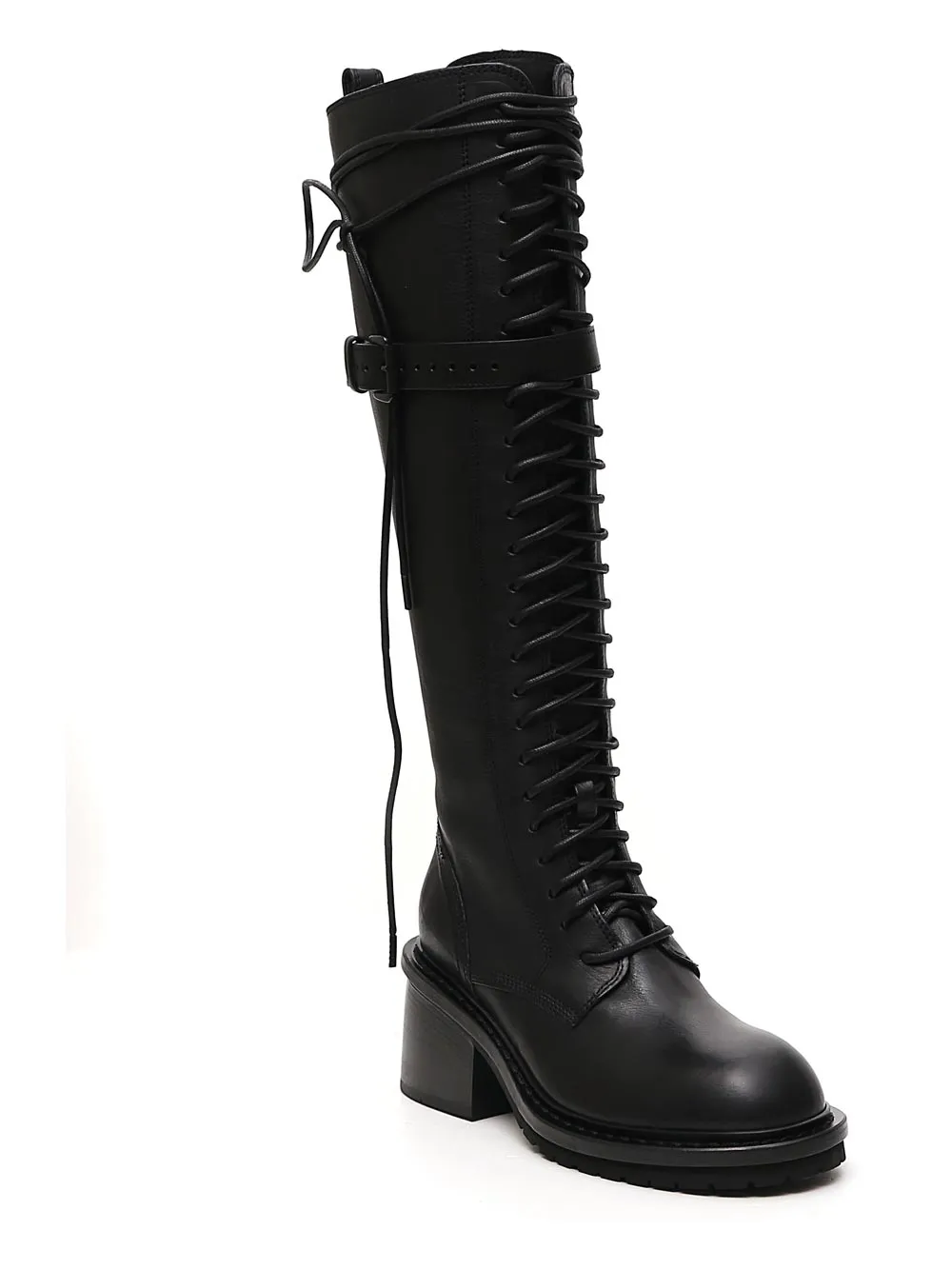 Ann Demeulemeester Lace-Up Knee High Boots