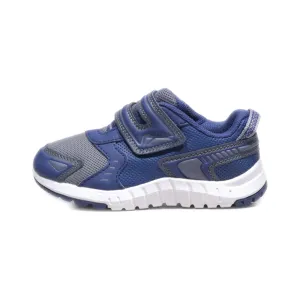 Athletic Two-Strap Sneakers Fabric Blue Colour For Kids