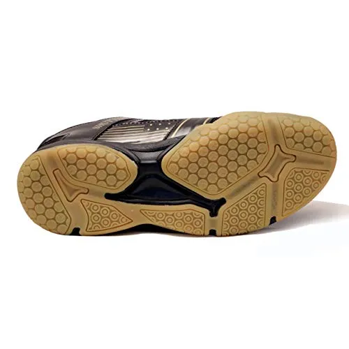 B-TUF Men's Shuttler Black Synthetic Badminton Court Shoes - 10 UK