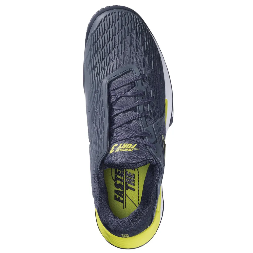 Babolat Propulse Fury 3 Clay Court (Mens) Tennis Shoe - Grey/Aero
