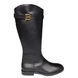 Balmain Kids B Buckle Knee-High Boots