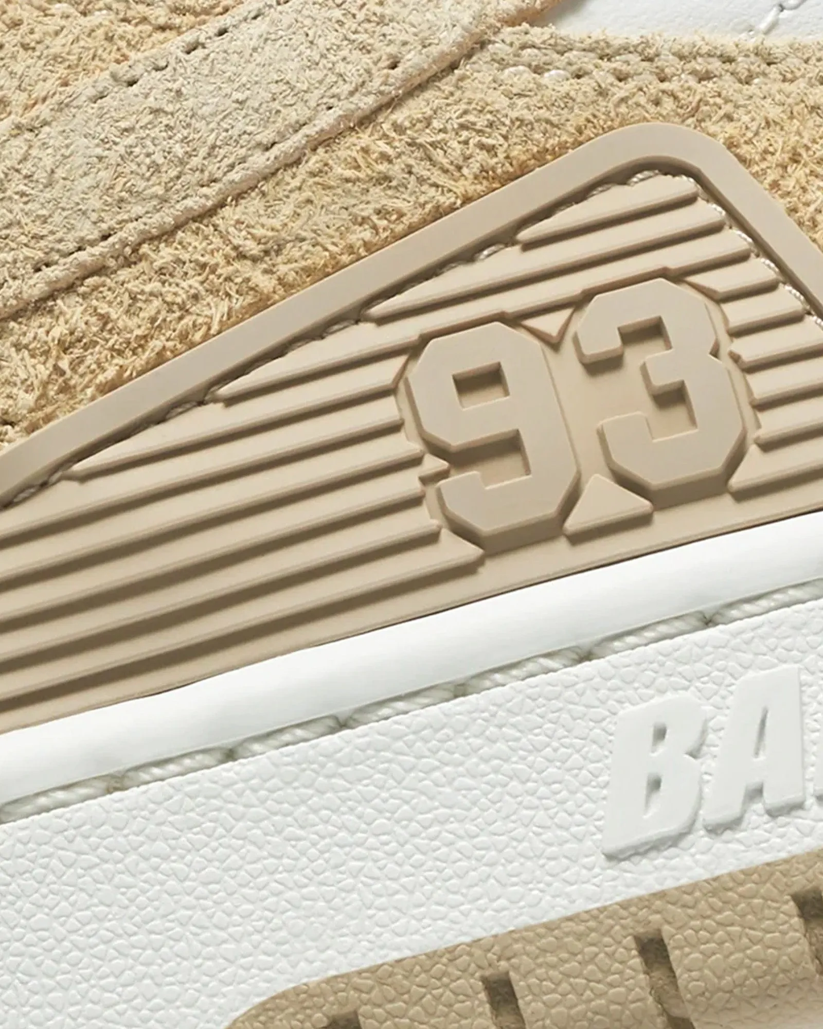 Bape Sk8 Sta #3 Beige / White Low Top Sneakers