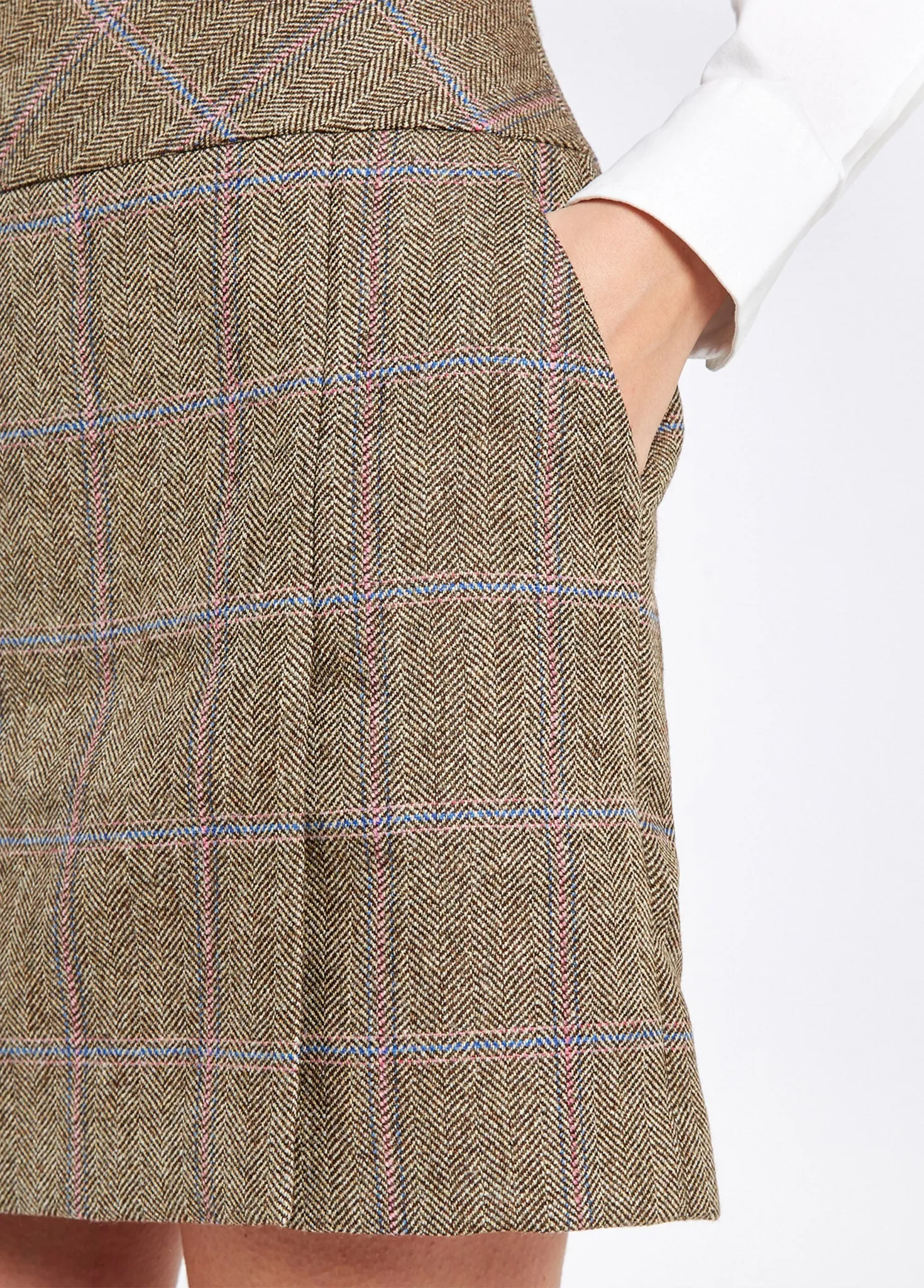 Bellflower Tweed Skirt - Woodrose