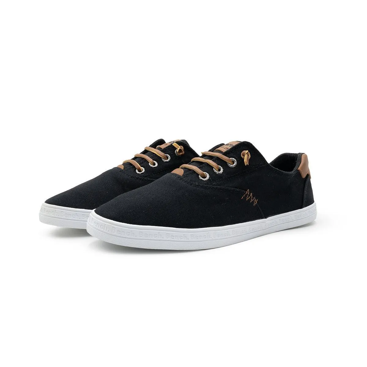 Bench Low-Top Sneakers Fabric Black Colour For Men