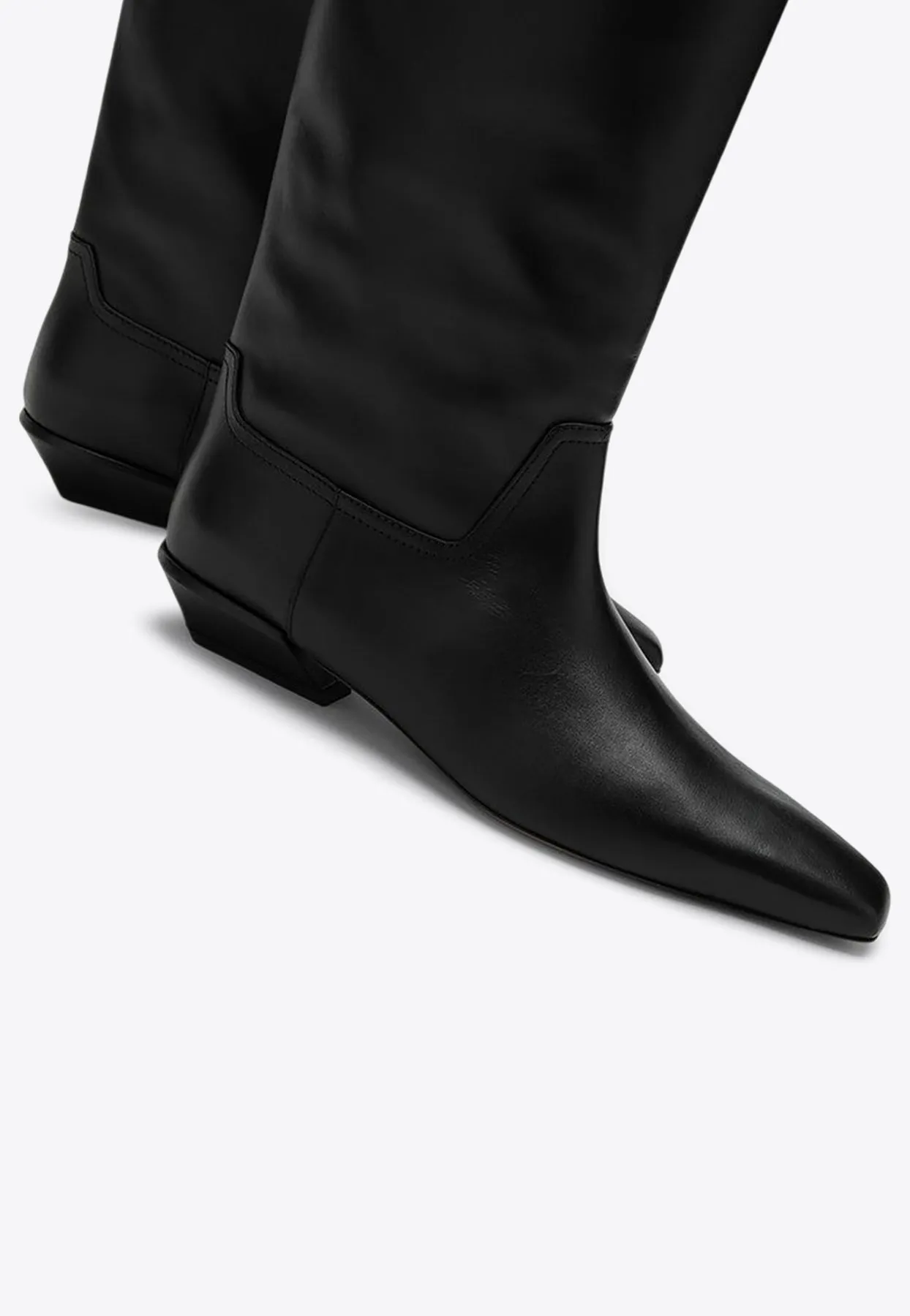 Bettina Leather Knee-High Boots