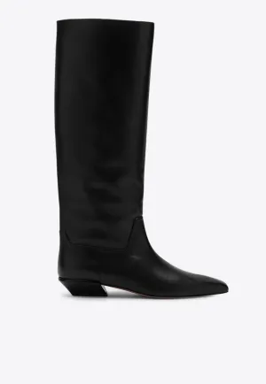 Bettina Leather Knee-High Boots