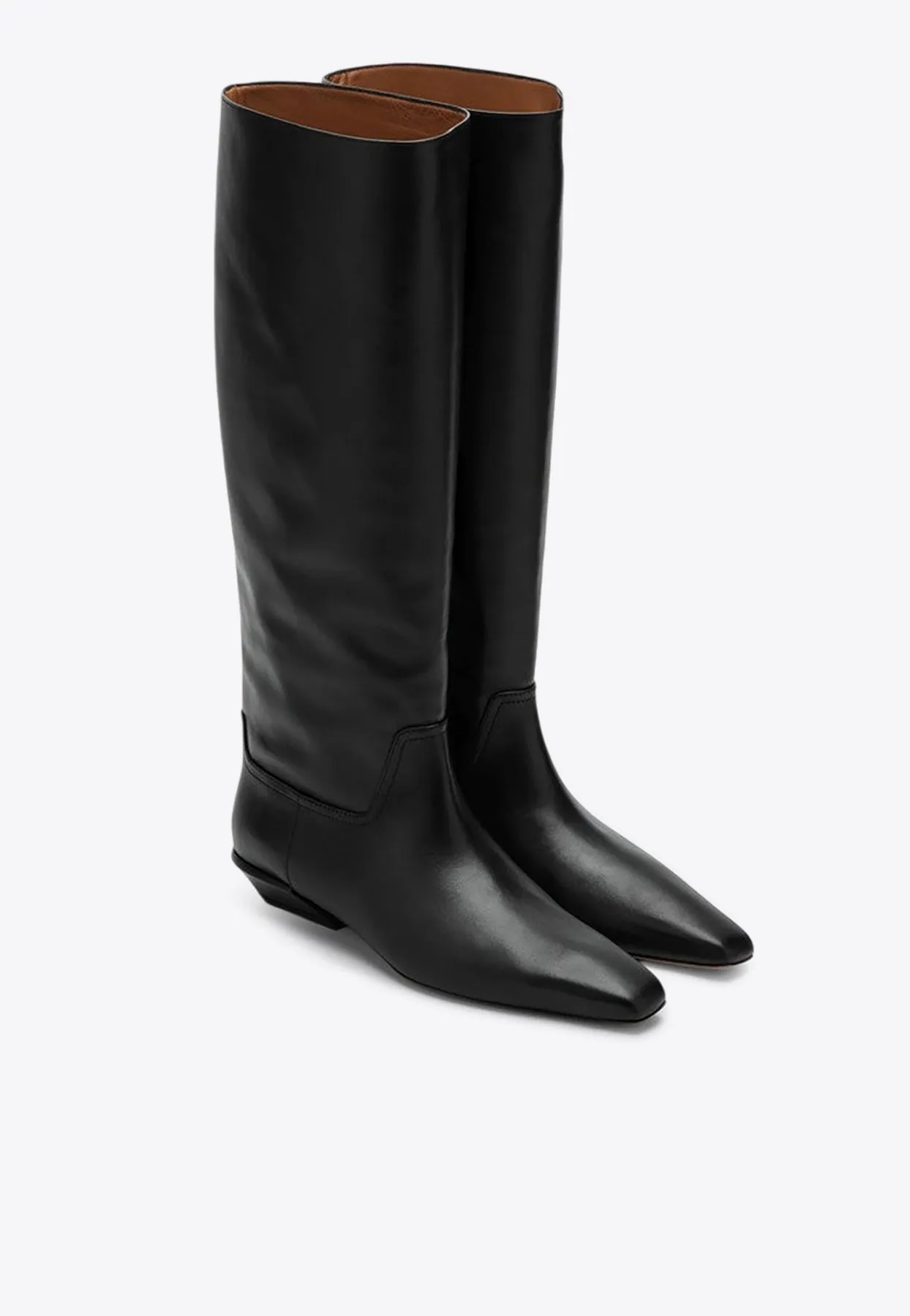 Bettina Leather Knee-High Boots