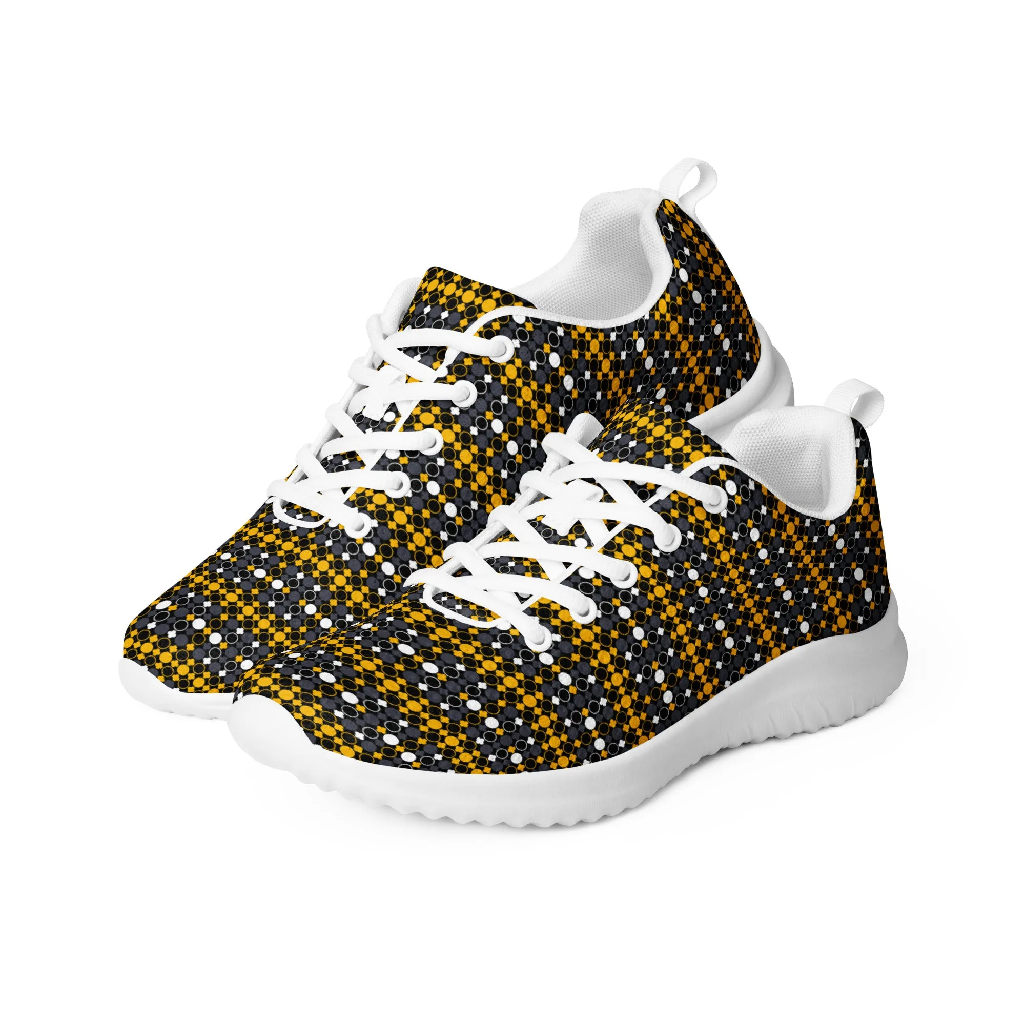 Black & Gold Vintage Women’s athletic shoes