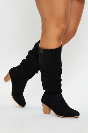 Black Knee High Boots