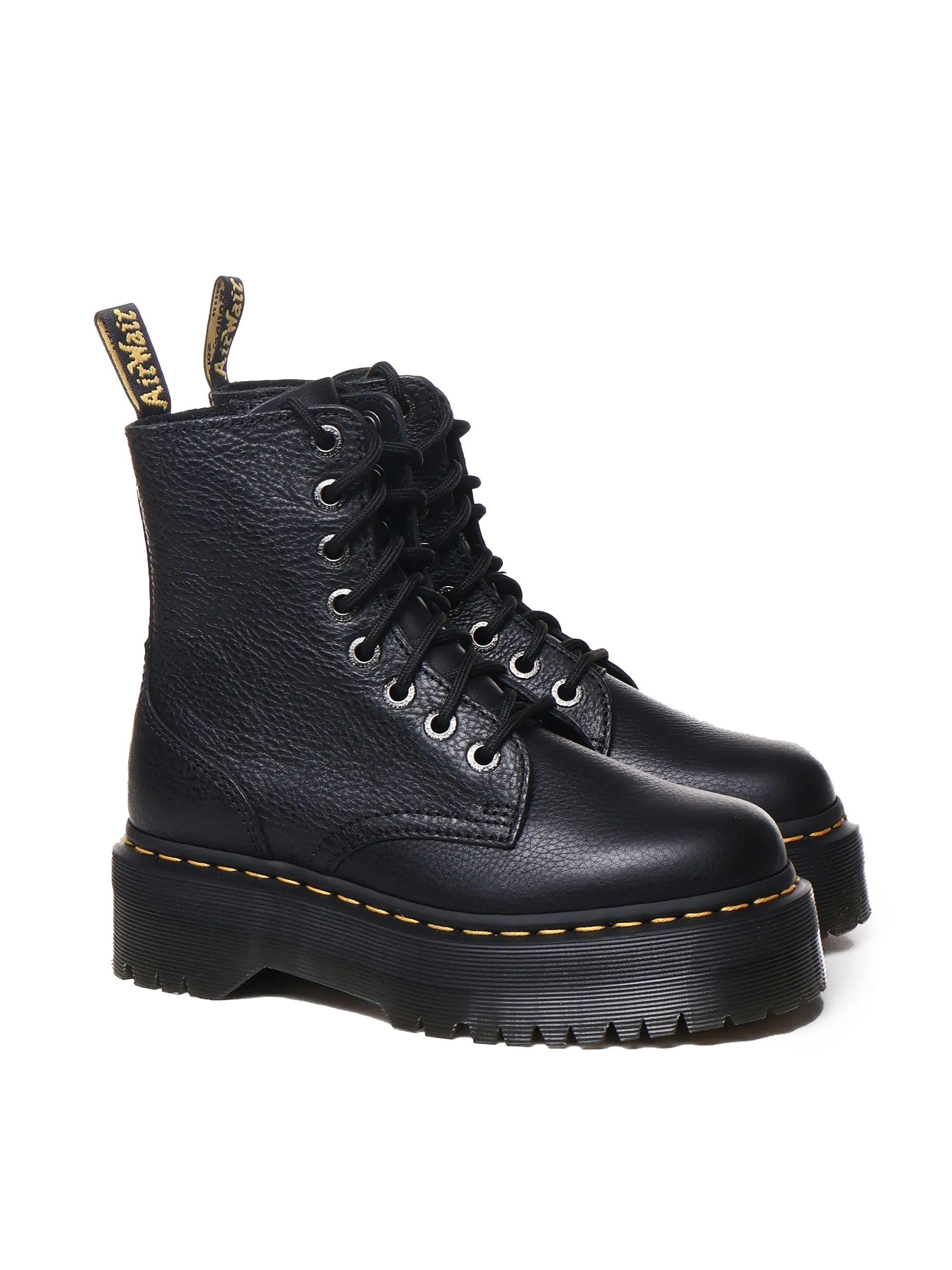 Black Pisa Platform Boots