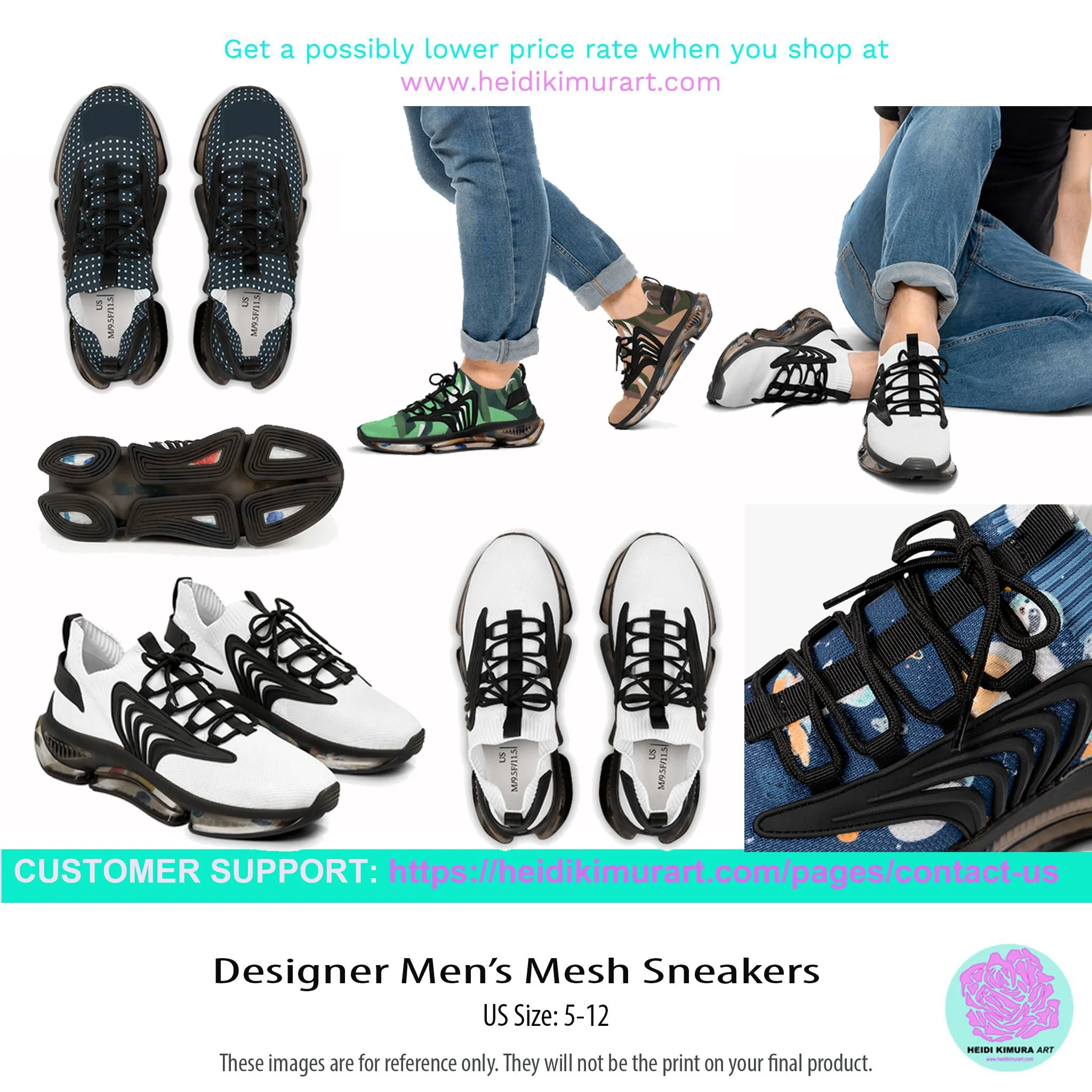 Brown Snake Men's Mesh Sneakers, Snake Print Men's Sneakers Best Comfy Men's Mesh Sports Sneakers Shoes (US Size: 5-12)