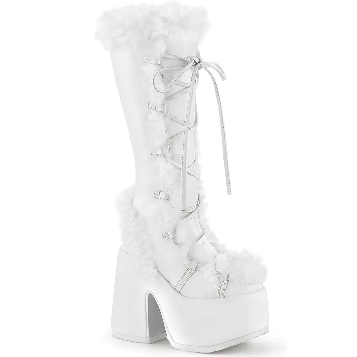 CAMEL-311 White Vegan Leather