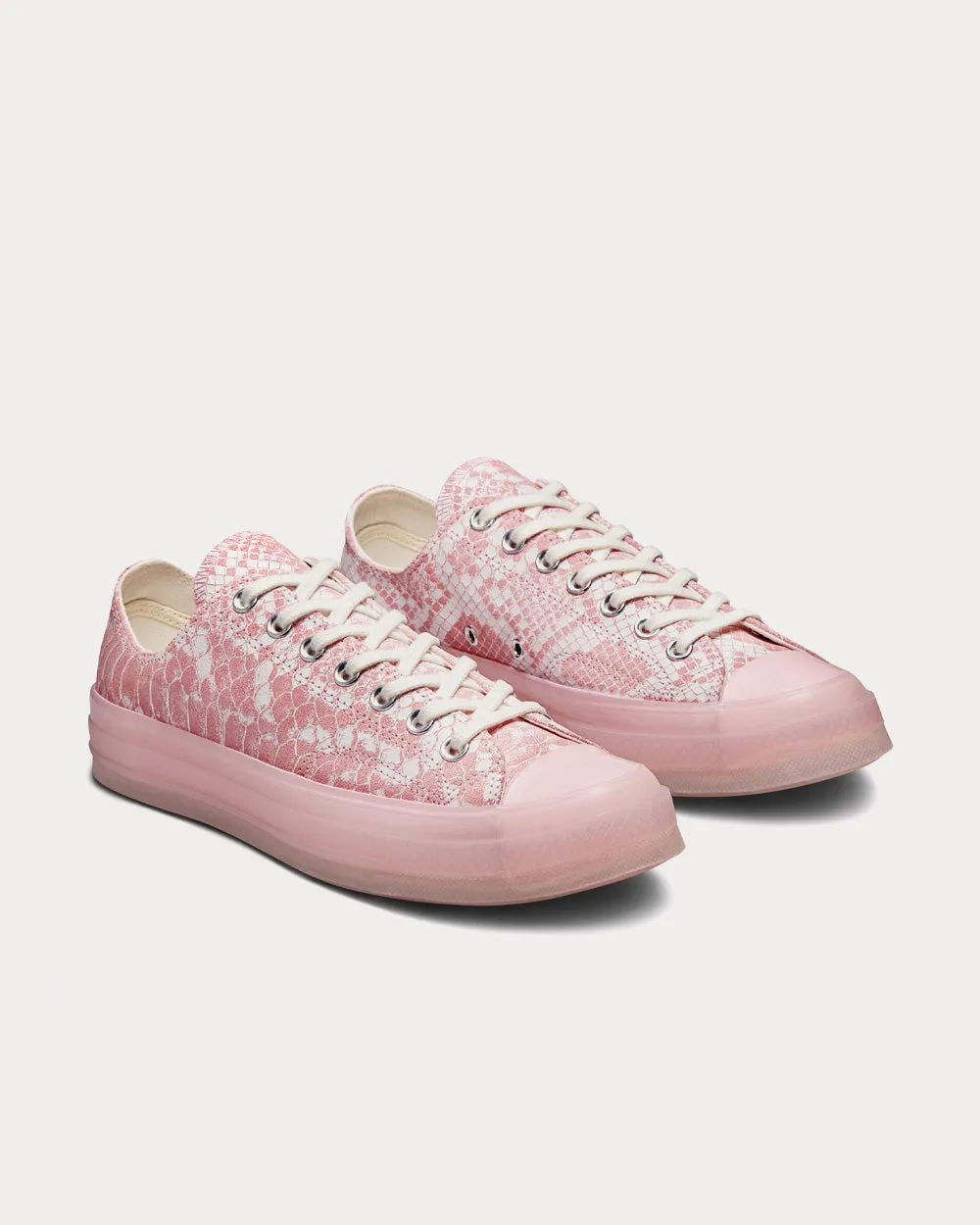 Chuck 70 Snake Pink Dogwood / Vintage White Low Top Sneakers