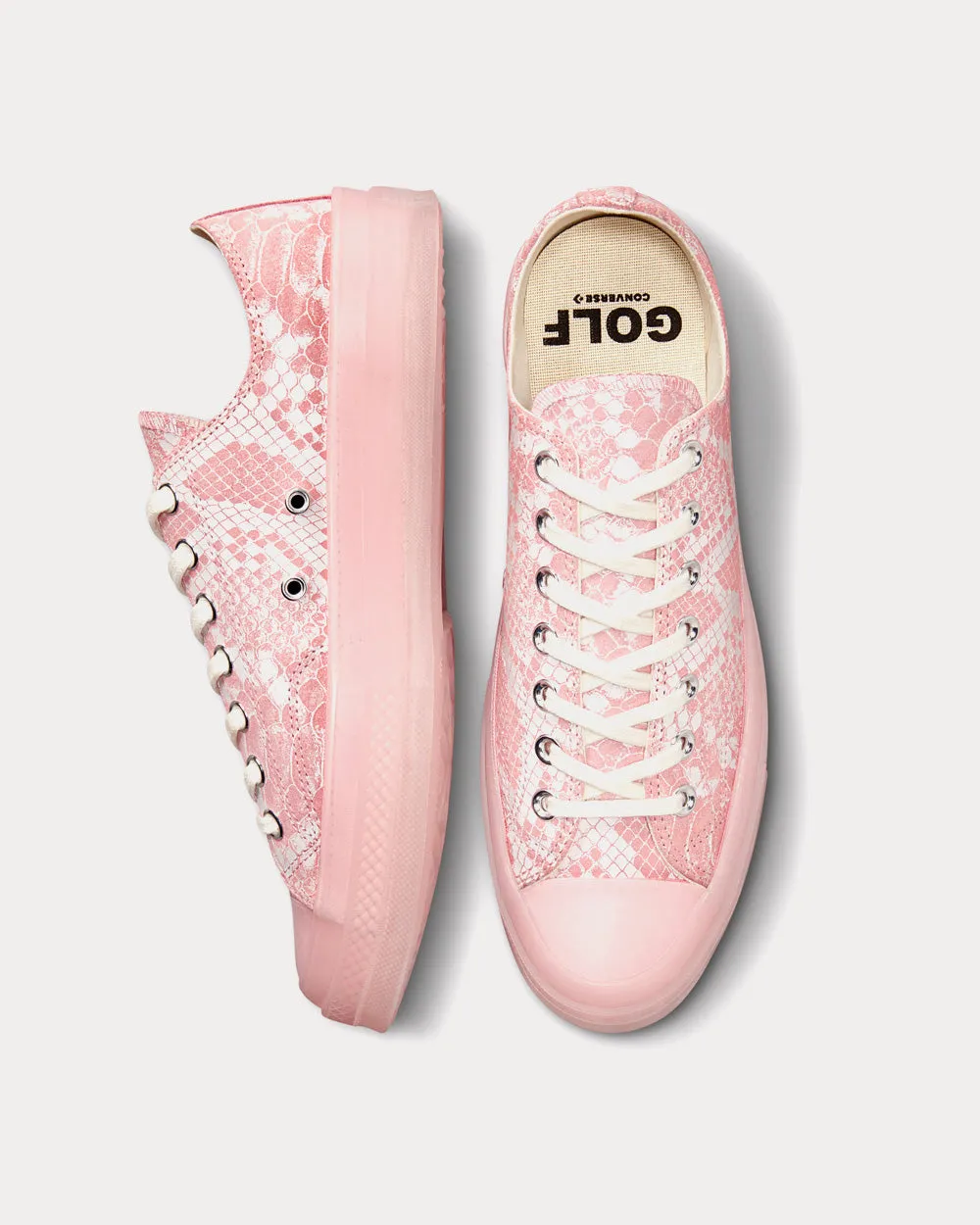 Chuck 70 Snake Pink Dogwood / Vintage White Low Top Sneakers