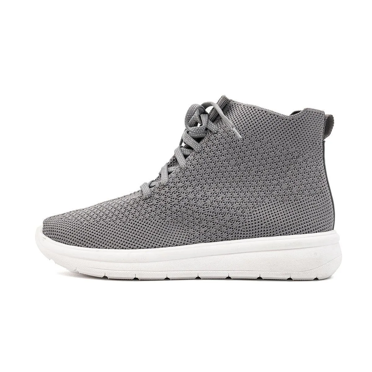 Clarks Ezera High-Top Sneakers Fabric Grey Colour For Women