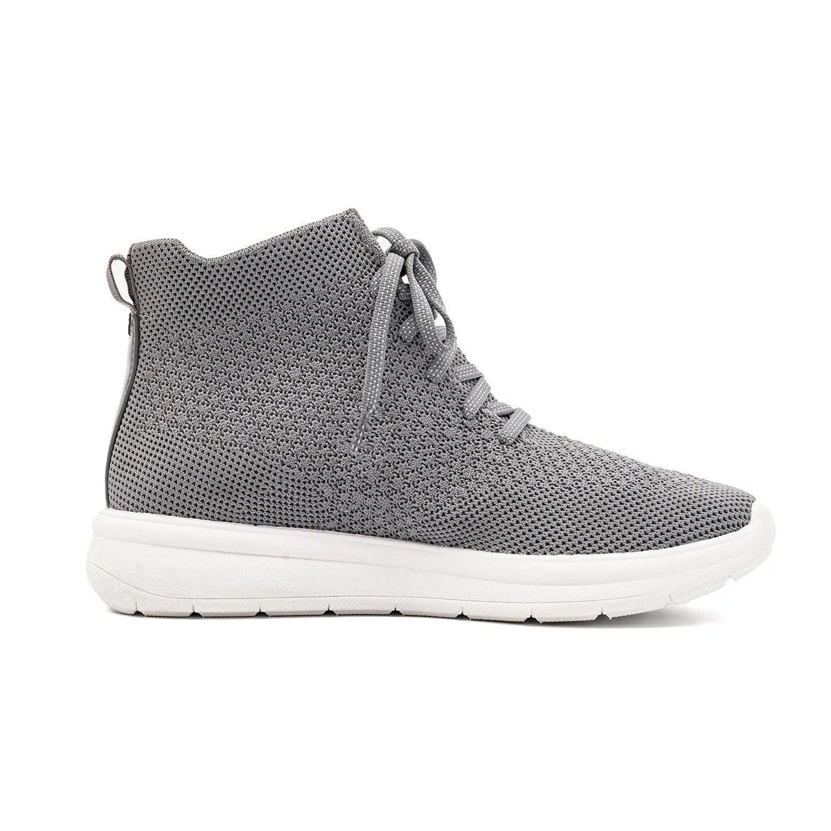 Clarks Ezera High-Top Sneakers Fabric Grey Colour For Women