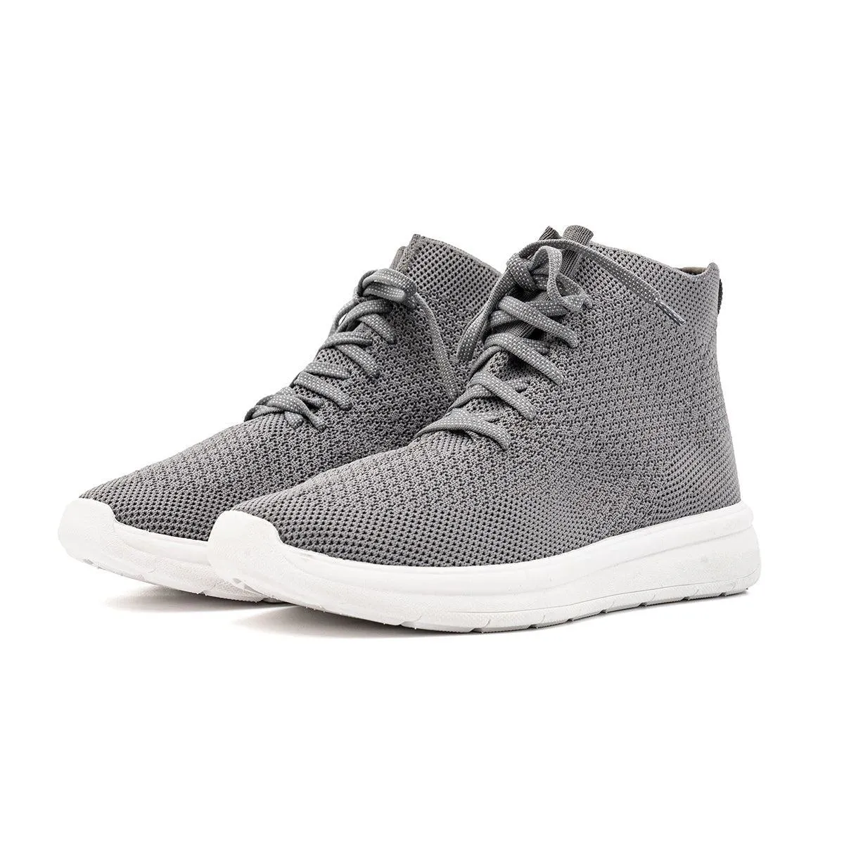 Clarks Ezera High-Top Sneakers Fabric Grey Colour For Women