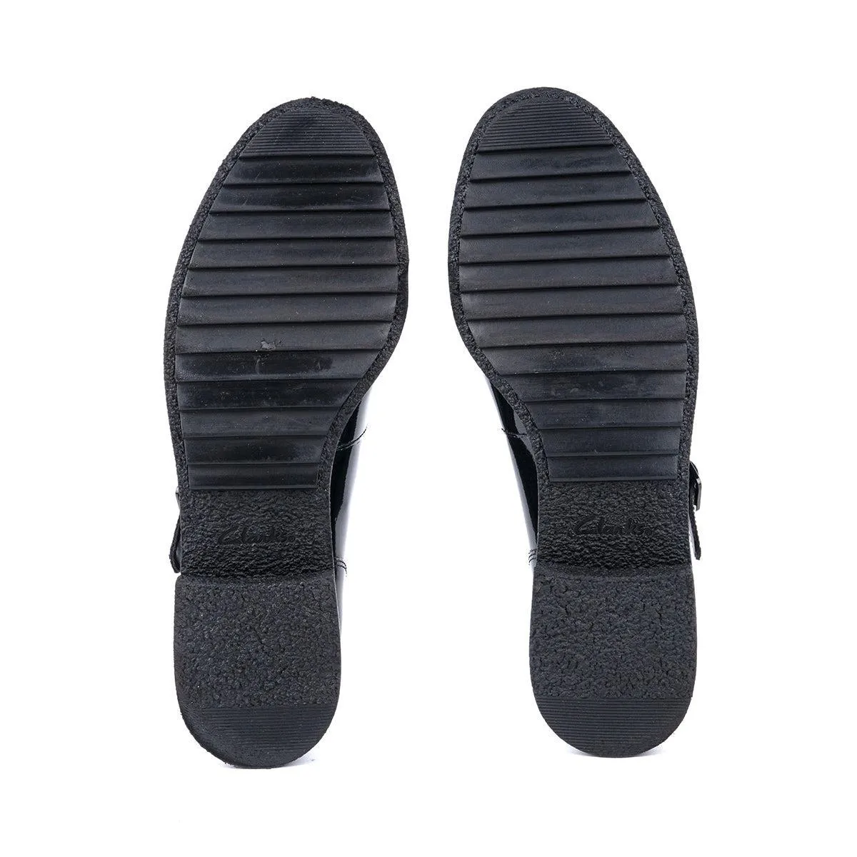 Clarks Griffin Town Tbar Ballerinas Patent Leather Black Colour For Women