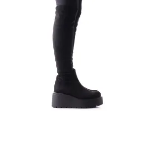 Concord Black Suede Stretch