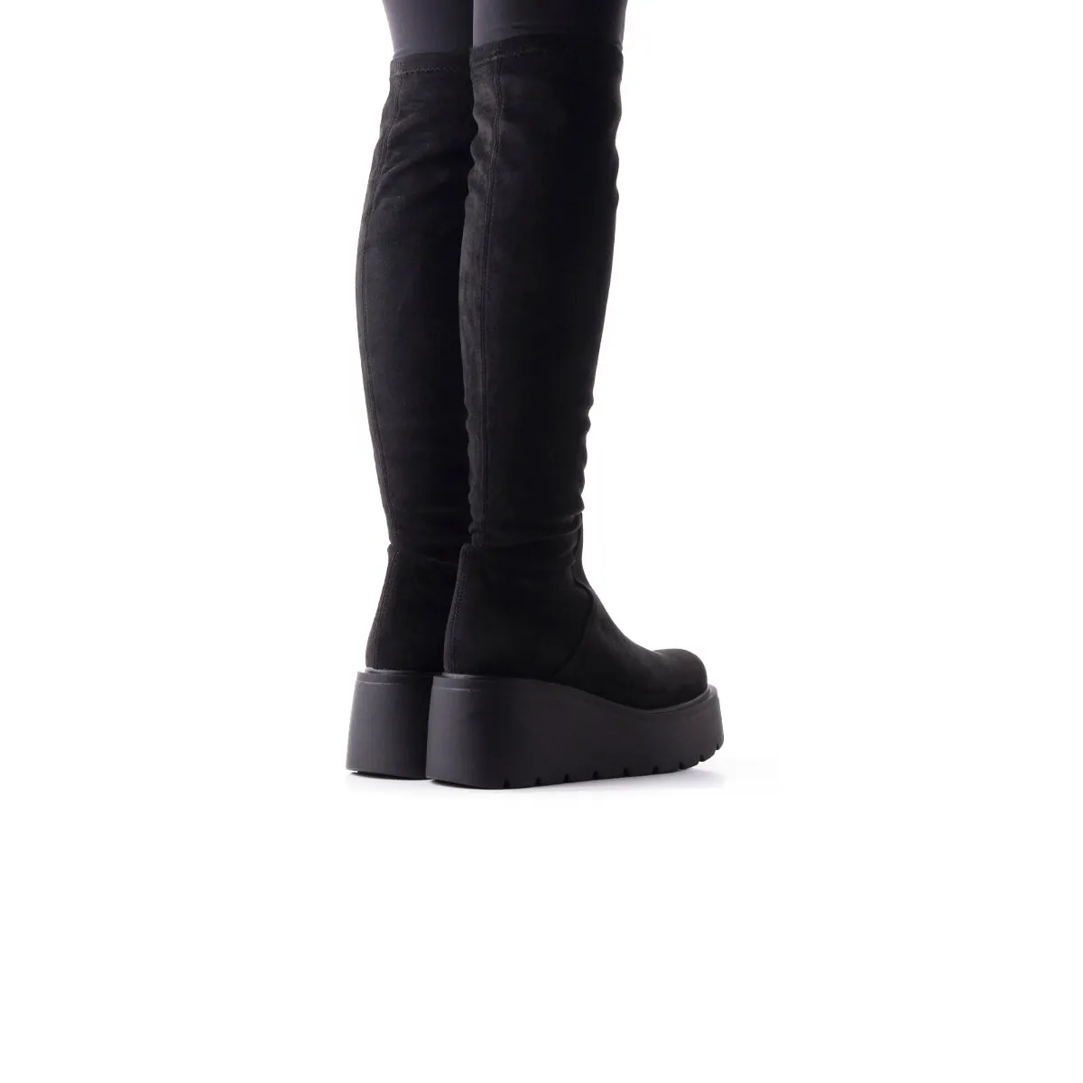 Concord Black Suede Stretch