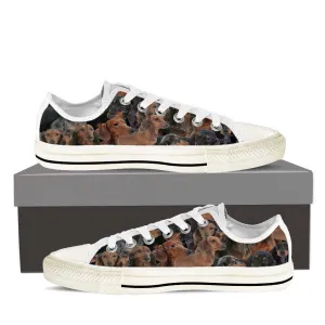 Dachshund Women's Classic Canvas Tennis Shoes