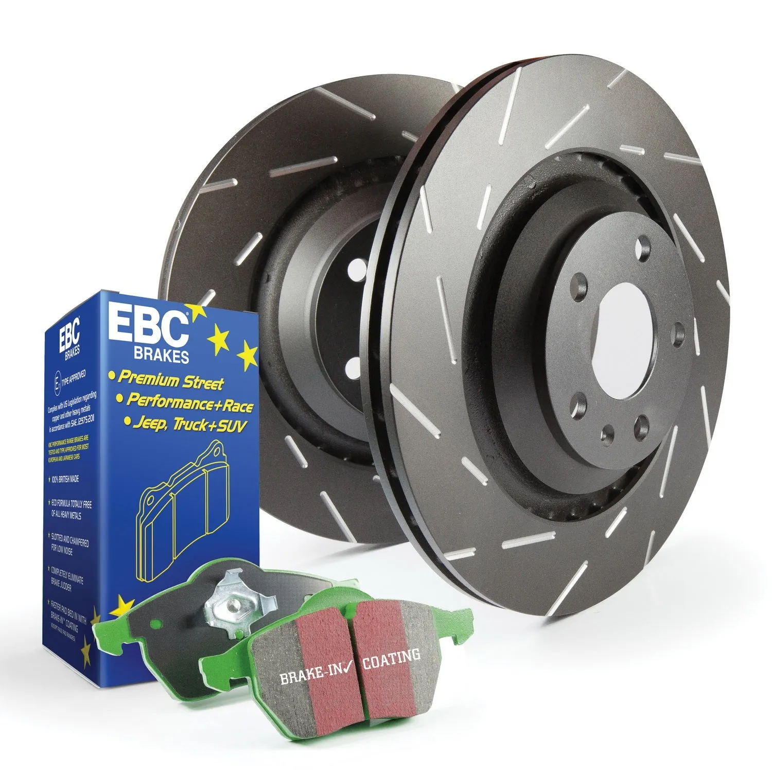 EBC Brakes S2KF1124 S2 Kits Greenstuff 2000 and USR Rotors