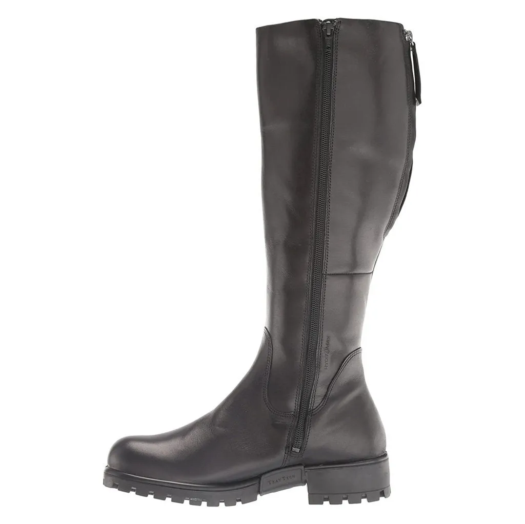 Ecco Modtray Full Grain Leather Women's Zip Up Calf Length Boots