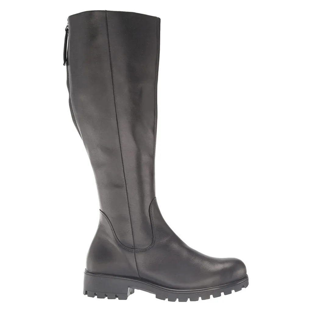 Ecco Modtray Full Grain Leather Women's Zip Up Calf Length Boots