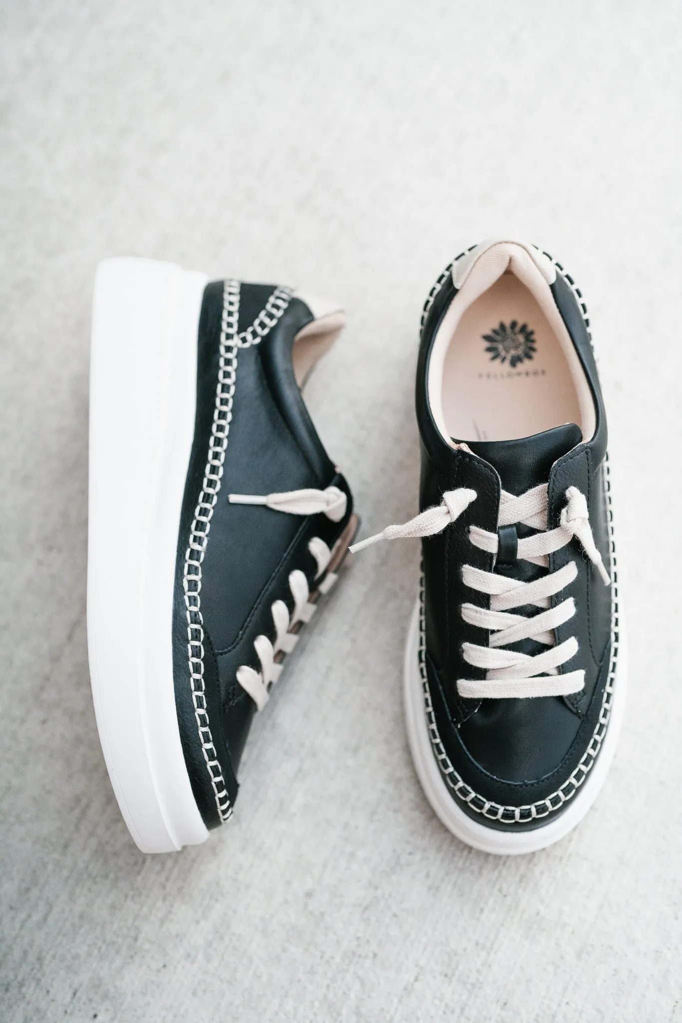 Eloise Platform Sneaker - Black