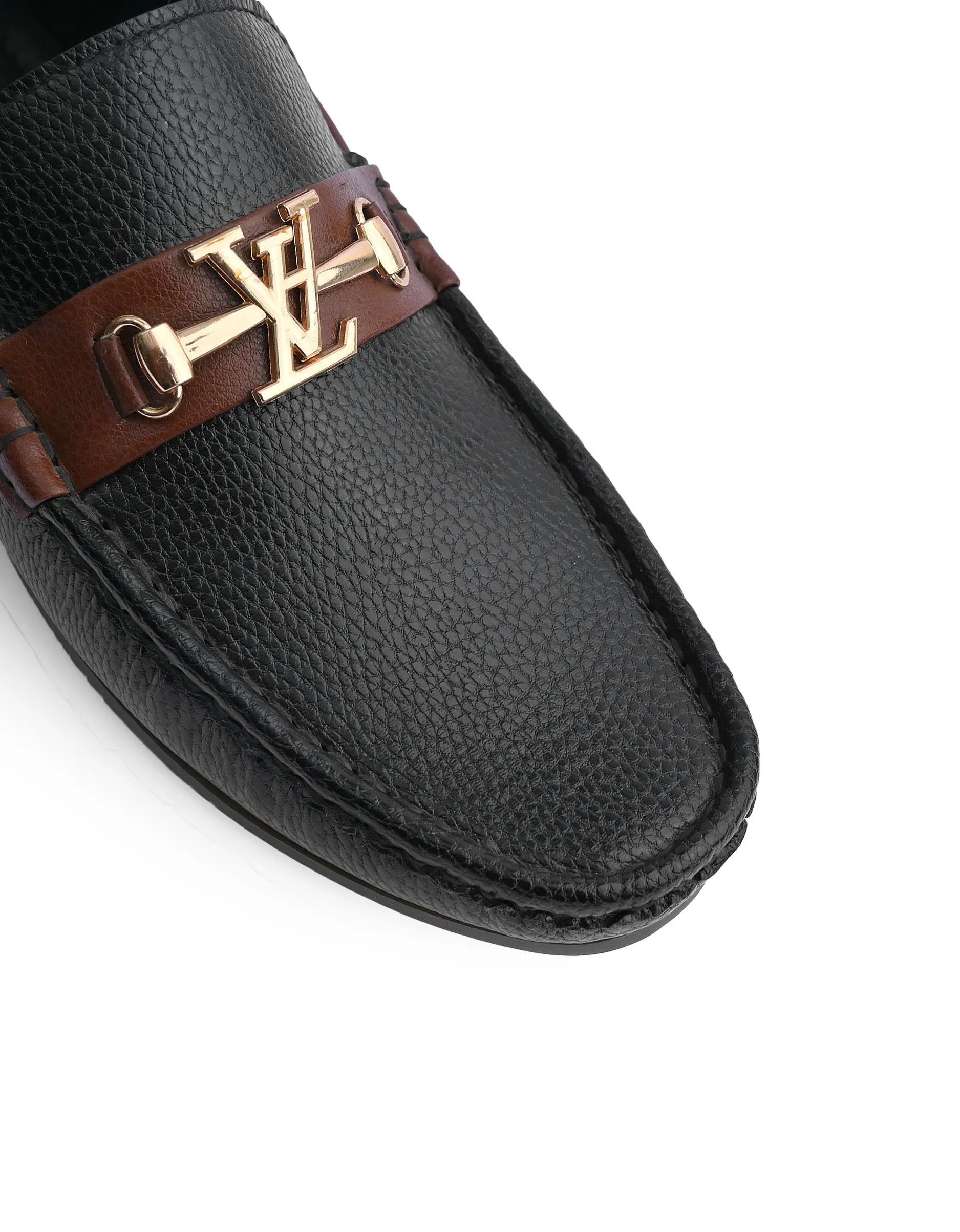 EX-8014-Black-Men Driving Moccasins