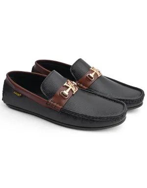 EX-8014-Black-Men Driving Moccasins