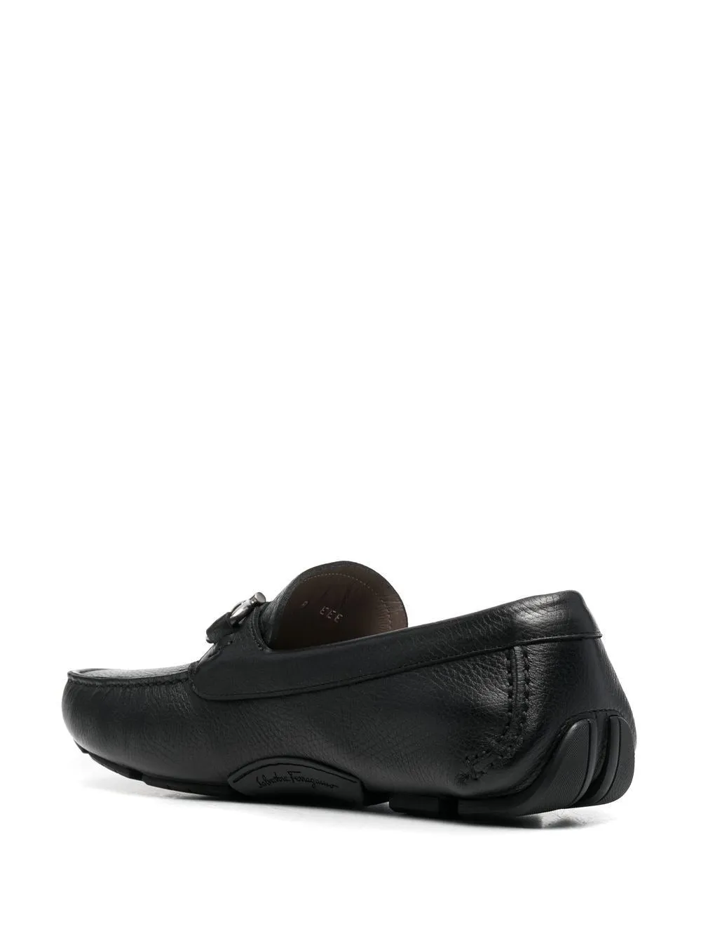 Ferragamo Leather Horsebit Driver Loafers
