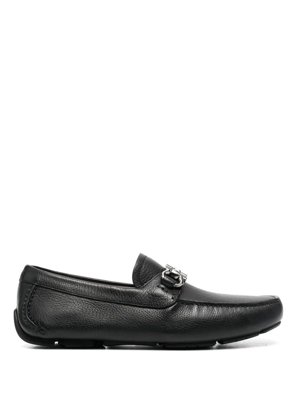 Ferragamo Leather Horsebit Driver Loafers