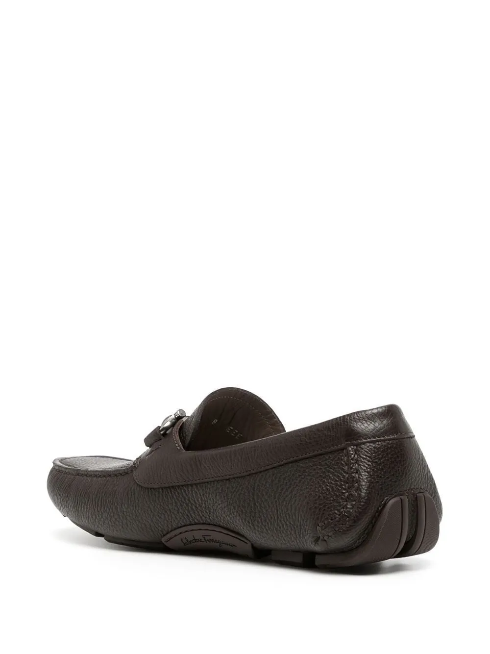 Ferragamo Leather Horsebit Driver Loafers