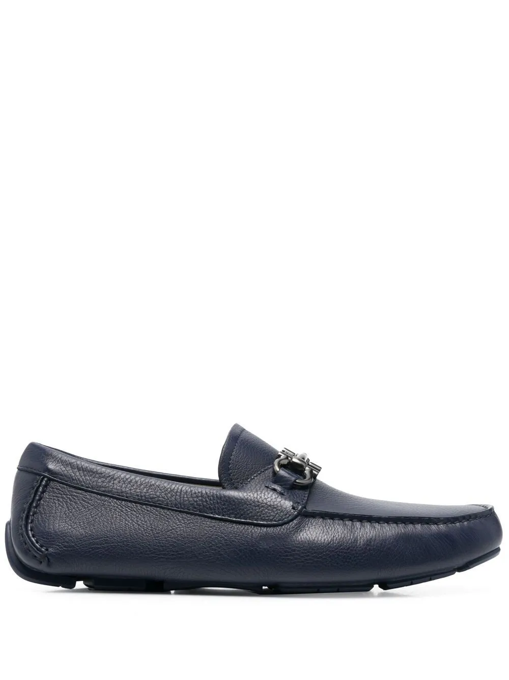 Ferragamo Leather Horsebit Driver Loafers