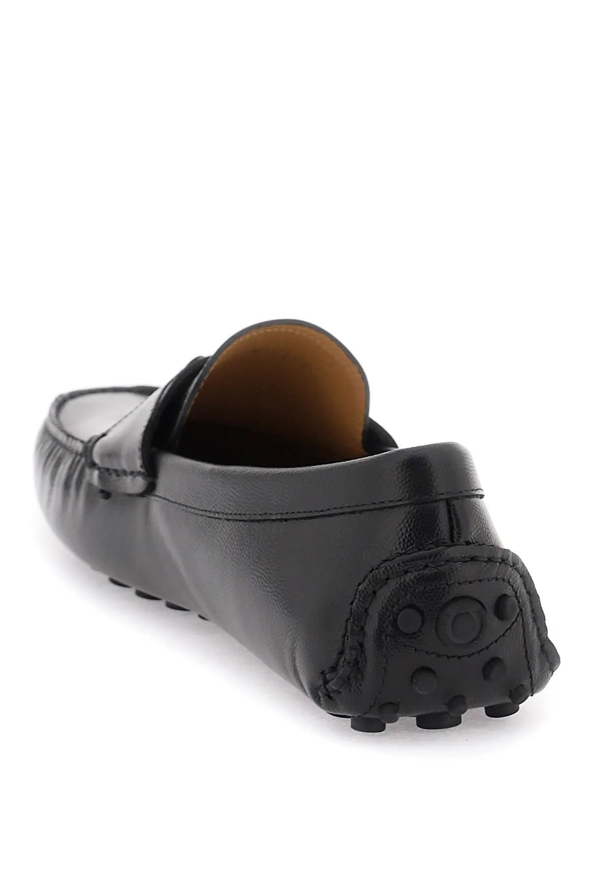 Ferragamo Men's Black Gancini Hook Loafers for SS24