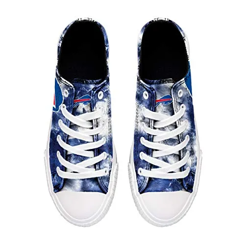 FOCO Buffalo Bills NFL Womens Low Top Tie Dye Canvas Shoes - 9