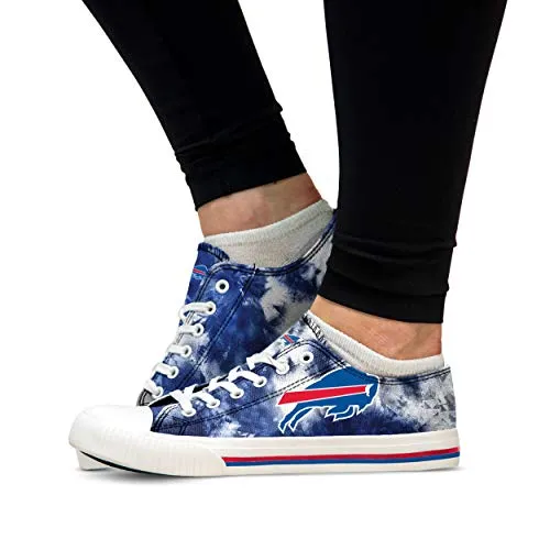 FOCO Buffalo Bills NFL Womens Low Top Tie Dye Canvas Shoes - 9