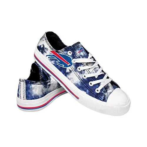 FOCO Buffalo Bills NFL Womens Low Top Tie Dye Canvas Shoes - 9