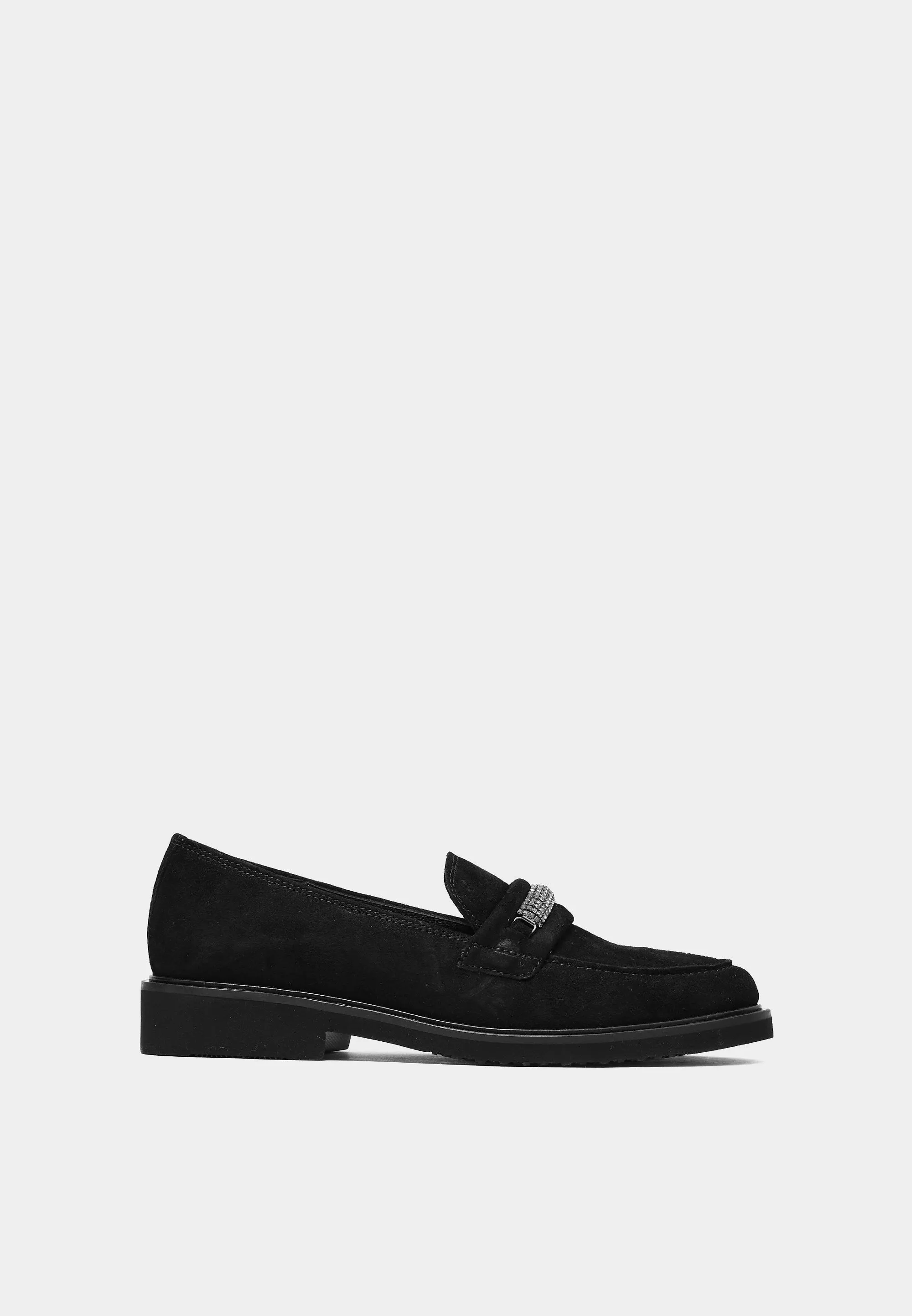 Gabor-Suede  Loafers (LOW) Black Suede